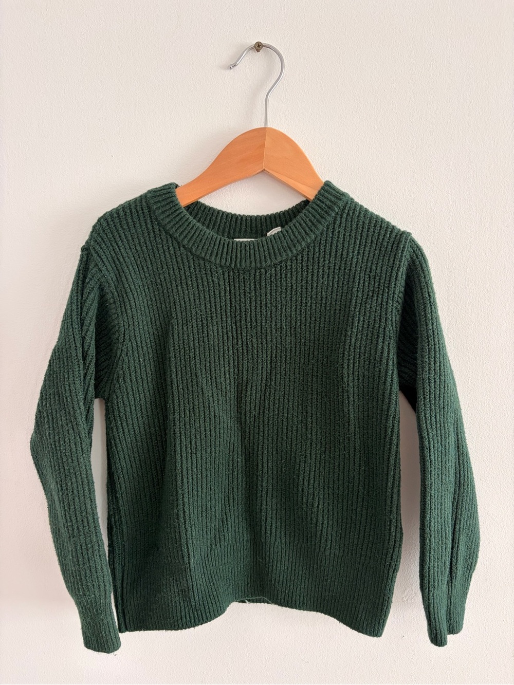 GAP Ribbed Crewneck Sweater - Dark Green